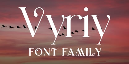 Vyriy Font Poster 1