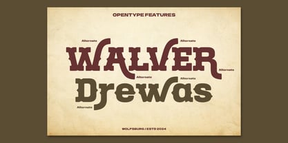Wolfsburg Heritage Font Poster 9