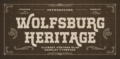 Wolfsburg Heritage Font Poster 1