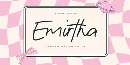 Emirtha Signature Font Poster 1