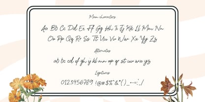 Emirtha Signature Font Poster 4