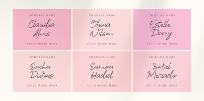 Emirtha Signature Font Poster 11