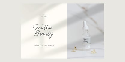 Emirtha Signature Font Poster 12