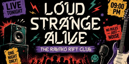 Raviko Rift Font Poster 3
