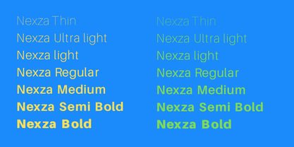 Nexza Font Poster 12
