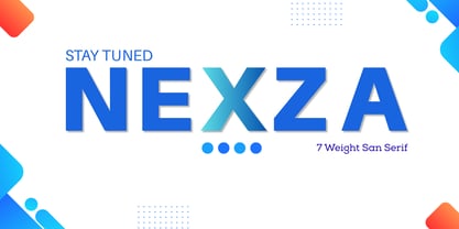 Nexza Font Poster 1