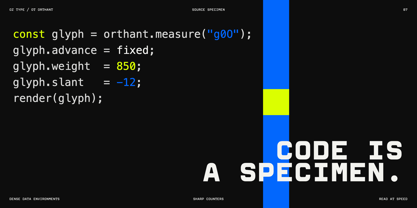 OT Orthant Font Poster 11