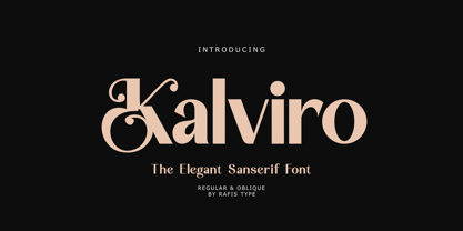 Kalviro Font Poster 1