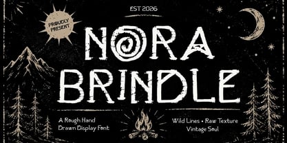 Nora Brindle Font Poster 1