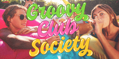 Saucy Society Bubble Font Poster 2