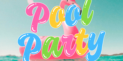 Saucy Society Bubble Font Poster 7