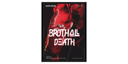 Drakhon Brush Font Poster 2