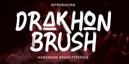 Drakhon Brush Font Poster 1