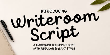 Writeroom Script Font Poster 1