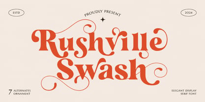 Rushville Swash Font Poster 1