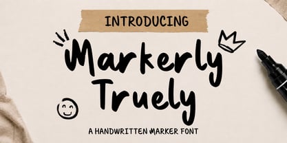 Markerly Truely Font Poster 1
