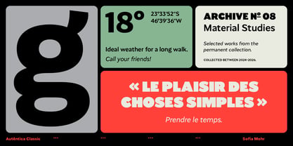 Autêntica Classic Font Poster 11