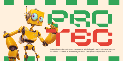 Curve Logic Font Poster 3