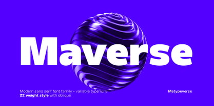 Maverse Font Poster 1