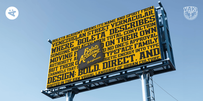 Boleta Academy Font Poster 3