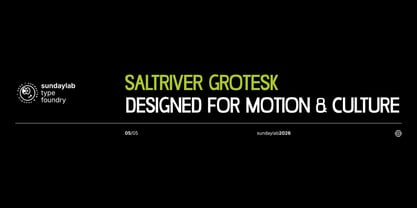 Saltriver Grotesk Font Poster 5