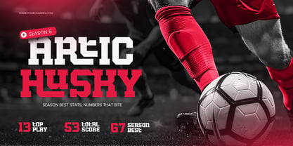 Sportball Font Poster 4