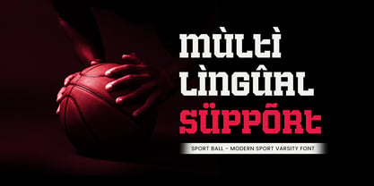 Sportball Font Poster 12