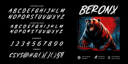 Brutally Ursa Font Poster 2