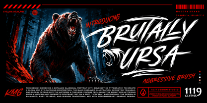 Brutally Ursa Font Poster 1