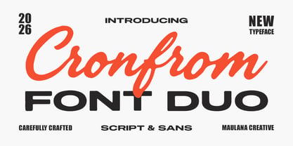 Cronfrom Font Poster 1