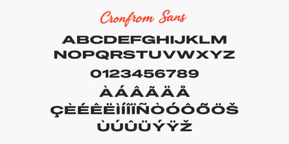 Cronfrom Font Poster 3