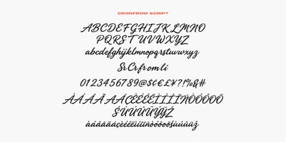 Cronfrom Font Poster 5