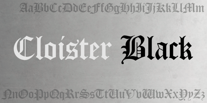 Cloister Black CT Font Poster 5