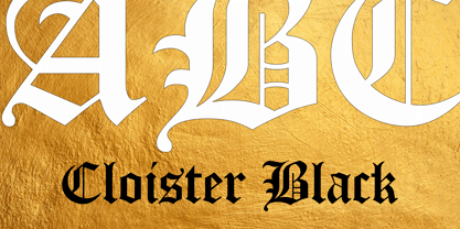 Cloister Black CT Font Poster 9