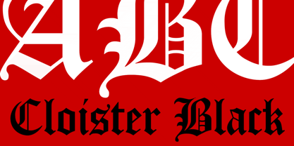 Cloister Black CT Font Poster 1