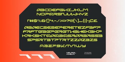 Neural Kheva Font Poster 6