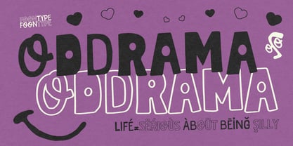 FN Oddrama Font Poster 1