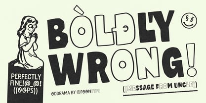 FN Oddrama Font Poster 3