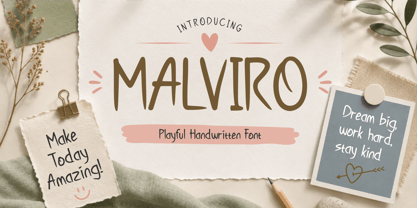 Malviro Font Poster 1