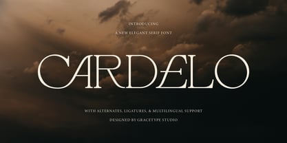 Cardelo Font Poster 1