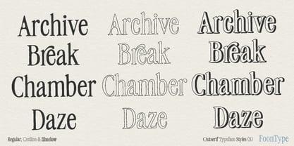 FN Outserif Font Poster 3