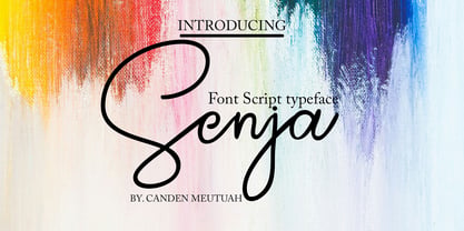 Senja Font Poster 1