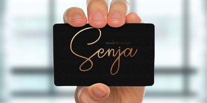 Senja Font Poster 2
