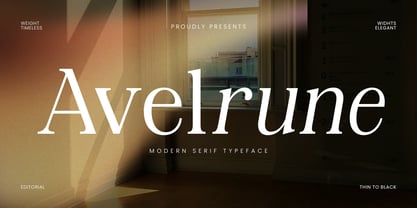 Avelrune Font Poster 1