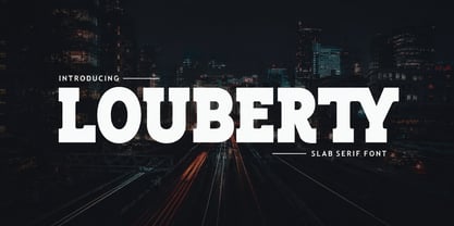 Louberty Slab Font Poster 1