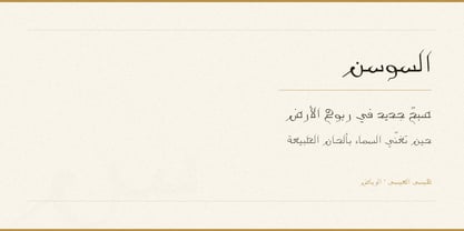 AlSawsan Font Poster 3