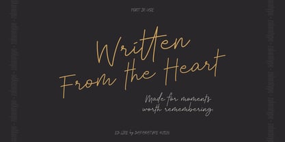 EZ Incallidove Font Poster 2