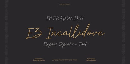 EZ Incallidove Font Poster 1
