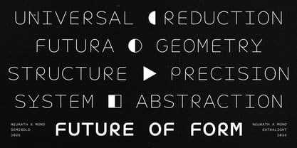 Neurath X Mono Font Poster 4