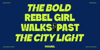 Mogrel Font Poster 9